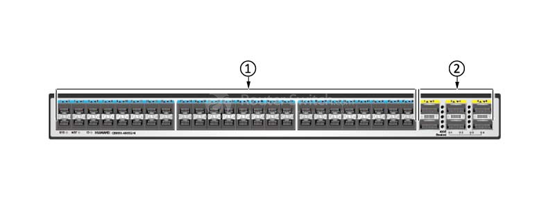 the rear (port side) panel of CE6851-48S6Q-HI-B