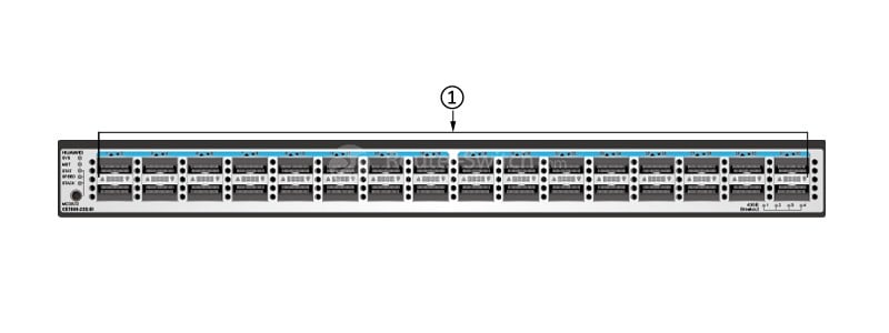 the rear (port side) panel of CE7850-32Q-EI-B