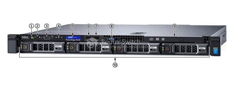 Dell-PowerEdge-R230-Server-Front-Panel