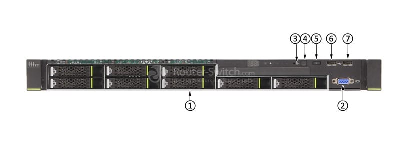 HUAWEI RH1288 V3 RACK SERVER-8 disks-front-1