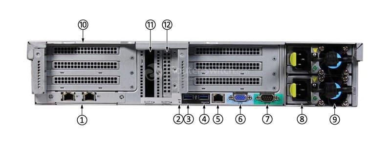 HUAWEI RH2288H V3 RACK SERVER-back
