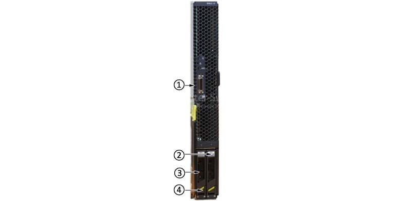 the front panel of Huawei BH622 V2 Blade server