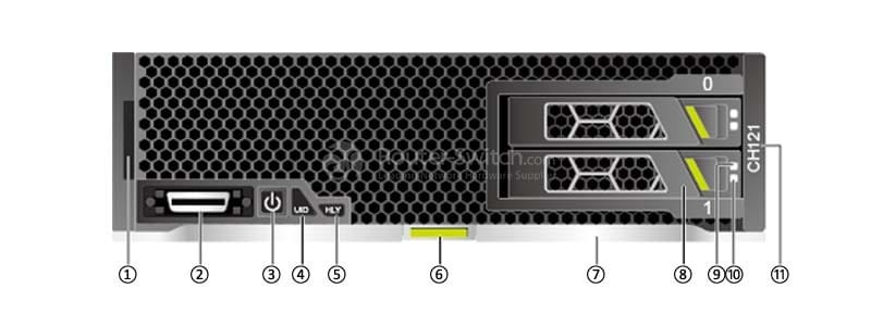 the front panel of Huawei CH121 Compute Node for E9000