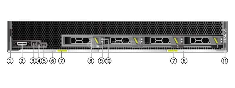 CH242 V3 4HDD front panel