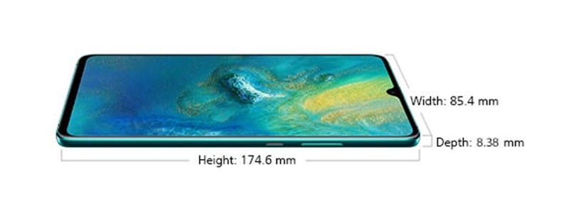 Huawei Mate 20 X (5G) dimension