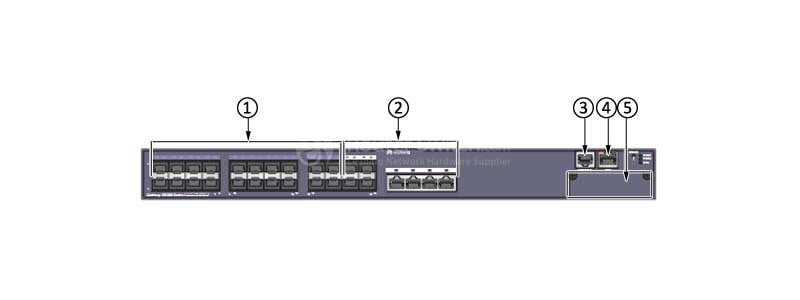the front panel of LS-S5328C-EI-24S
