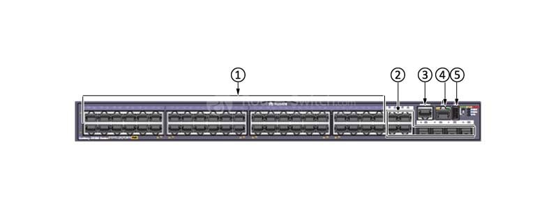 the front panel of LS-S5348TP-PWR-SI
