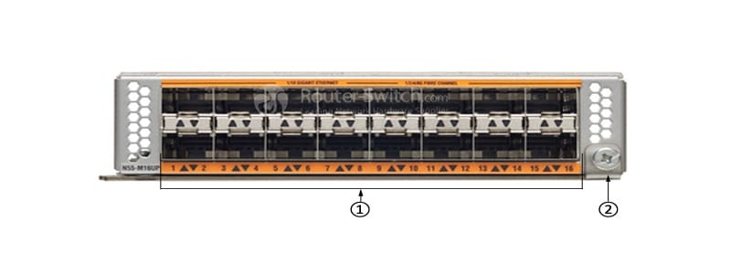 N55-M16UP= Front Panel