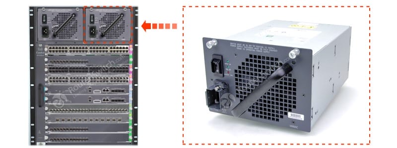 PWR-C45-1400AC installed in the switch