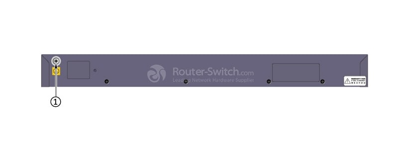 back panel of S2350-28TP-EI-DC