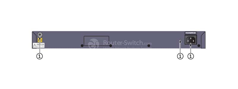 the back panel of S2350-28TP-PWR-EI-AC