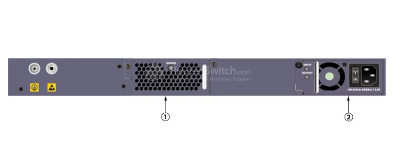 S3700-52P-PWR-SI Back Panel