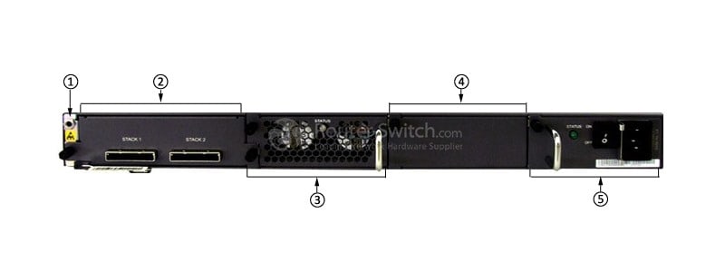 S5700-28C-EI Back Panel