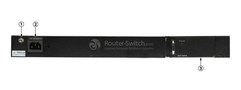 S5700-28P-LI-24S-BAT Back Panel