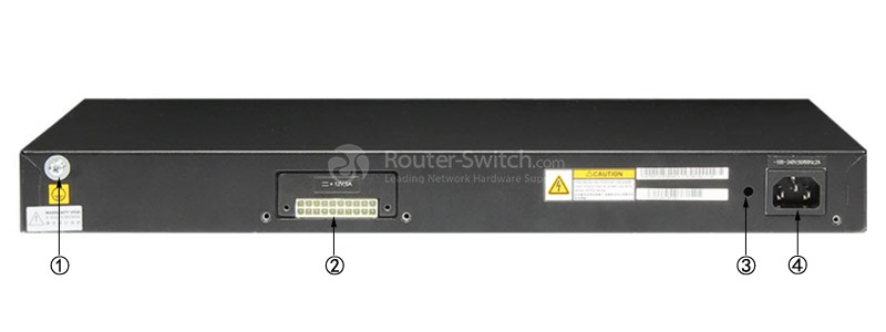 S5700-28X-LI-AC Back Panel