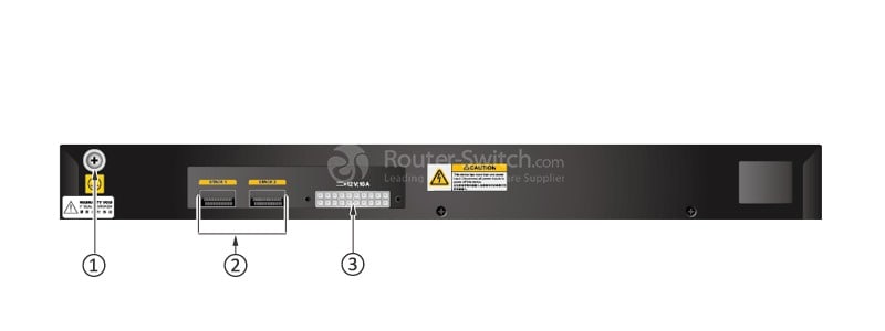 S5720-32X-EI-24S-DC Back Panel