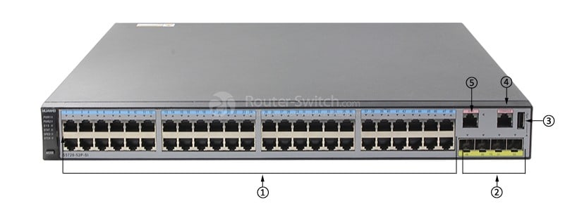 S5720-52X-PWR-SI-DC front