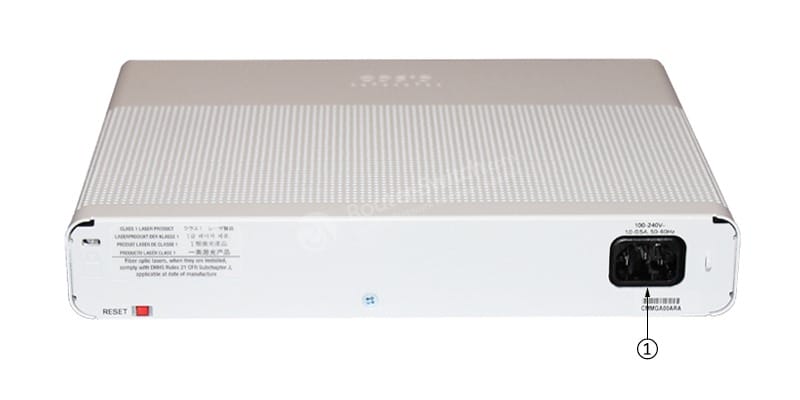 WS-C2960C-8TC-S Back Panel