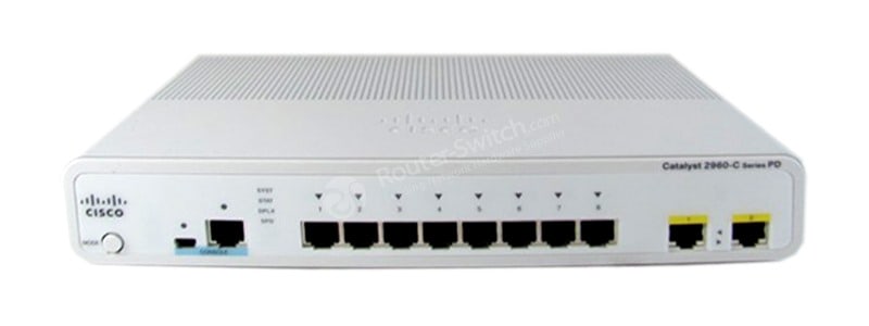 WS-C2960CPD-8TT-L Front Panel