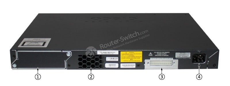 WS-C2960X-24PS-L Back Panel