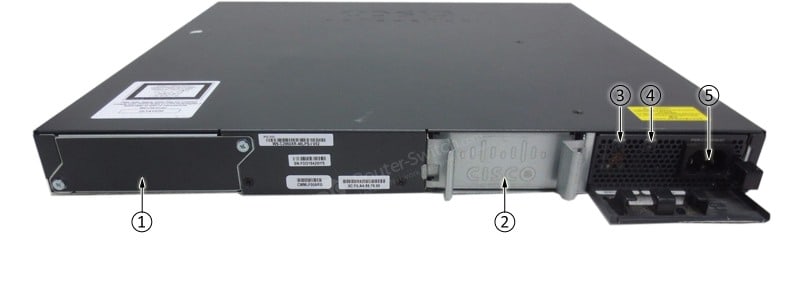 WS-C2960XR-24TD-I Back Panel