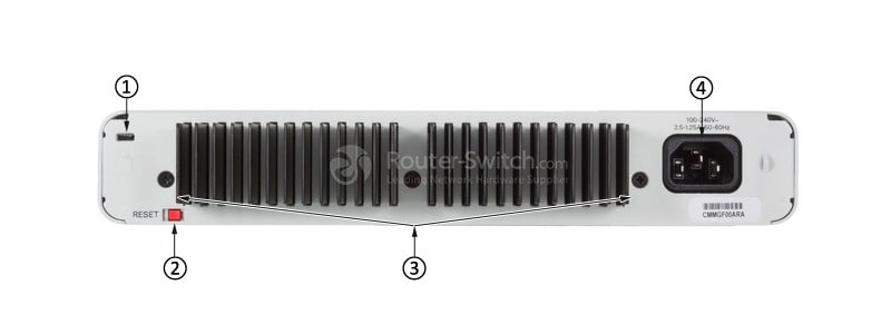 WS-C3560C-12PC-S Back Panel