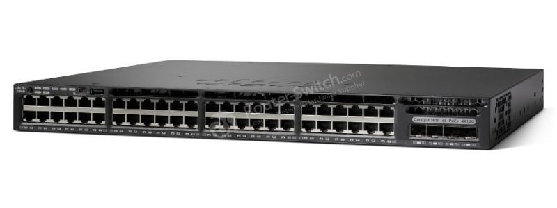 WS-C3650-48PQ-S Front Panel