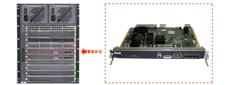 WS-X45-SUP7L-E installed in the switch