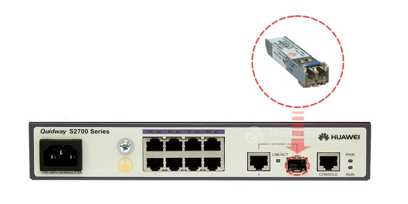 eSFP-FE-LX-SM1310 in switch