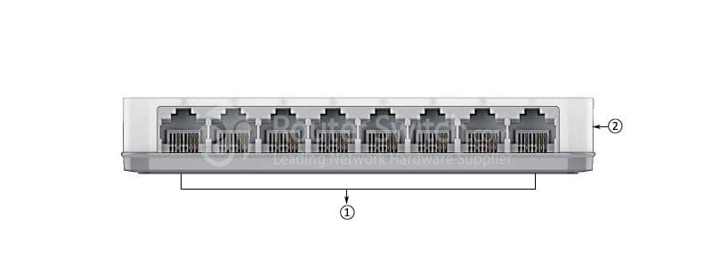 передняя панель des-1008c-cn