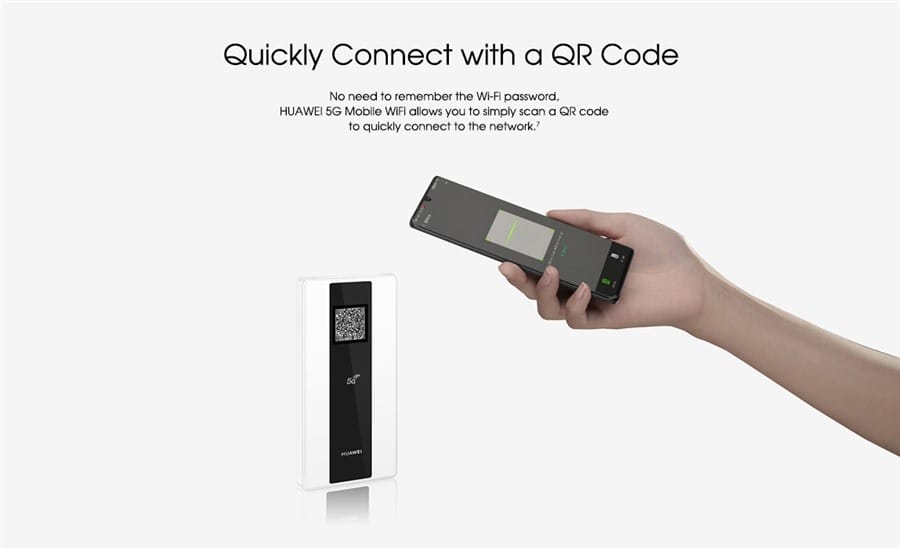 huawei 5g mobile wifi-Quickly Connect with a QR Code